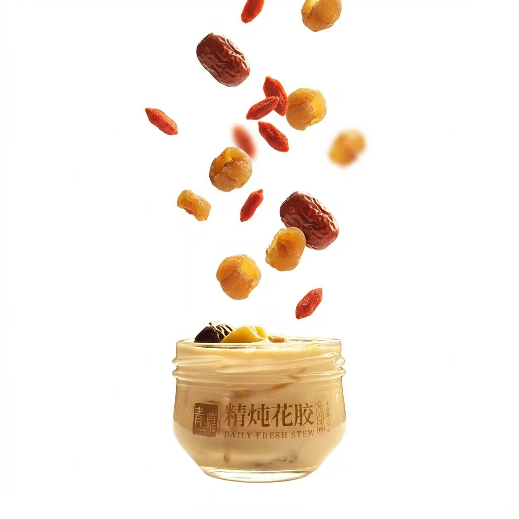 椰香紫米花胶奶冻 3瓶